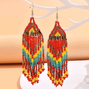 🍉5 for $25* Beaded Tassel Earrings